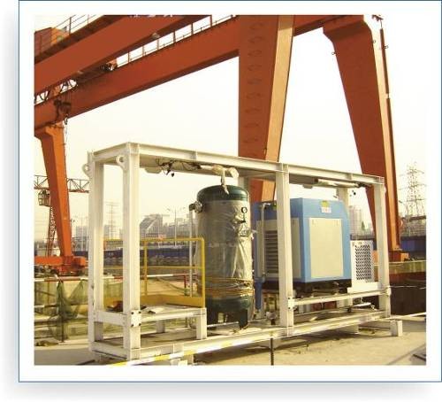 北京地鐵博萊特空壓機機組使用現場